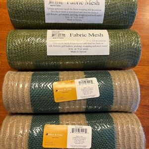 Fabric Mesh For Crafts 4 Rolls 10 Yards Each NEW